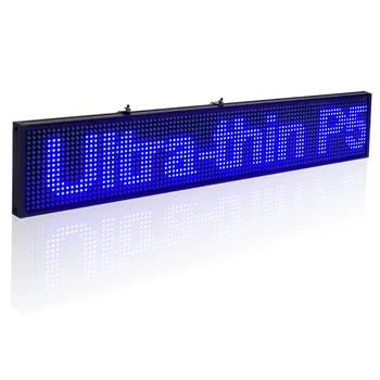 

7.8x40inch Wifi Wireless Remote Scrolling LED Sign Programmable Message Board,Working with Smartphone and Tablet,Blue