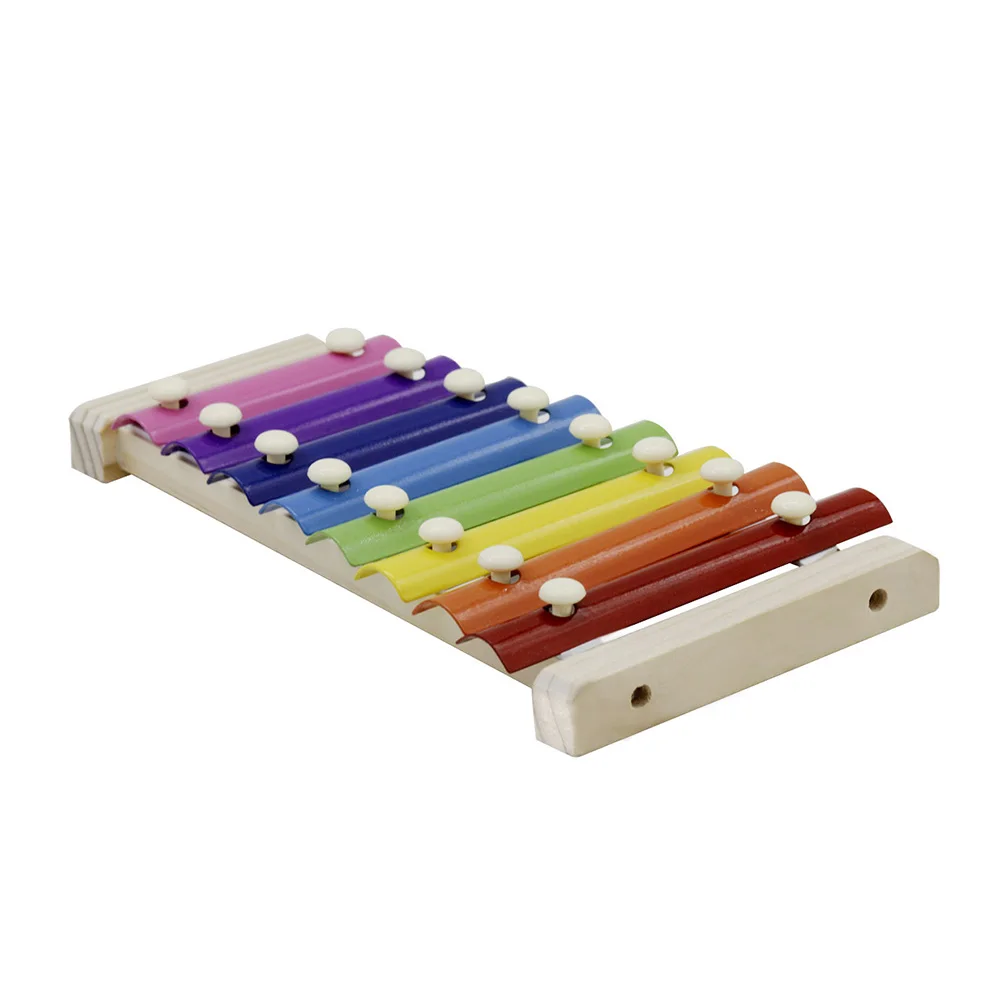 8-Note красочный ксилофон Glockenspiel с деревянными солодами ударный музыкальный инструмент игрушка подарок для детей