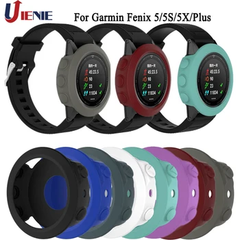

Silicone Protective Case Cover for Garmin Fenix 5/5S/5X Plus Smart Watch Wristband Bracelet Protector Shell for Fenix 5x 5s 5