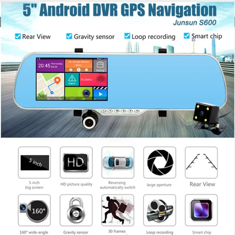 5-Inch-IPS-Mirror-camera-Android-Navigation-HD1080P-Dual-Camera-Video-Recorder-GPS-Dash-Cam-Vehicles