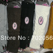 Роскошные зимние однотонные вязаные митенки длинные Прихватки для мангала Митенки для женщин 48 пар/лот смешанный дизайн цвета#3419