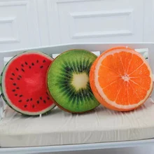 1 шт. 39 см* 7 см крутые фрукты плюшевые подушки фаршированные арбуз киви оранжевый подушка игрушки Дети Девочки Подарки