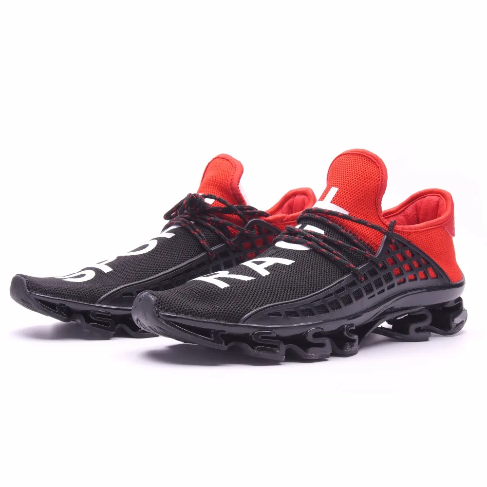 

Mlcriyg Men's Sport Running Shoes 2019 Lace-up Exercise Couple Sneakers Breathable Mesh Letter Shoes Size 36-48 Sneakers for Men