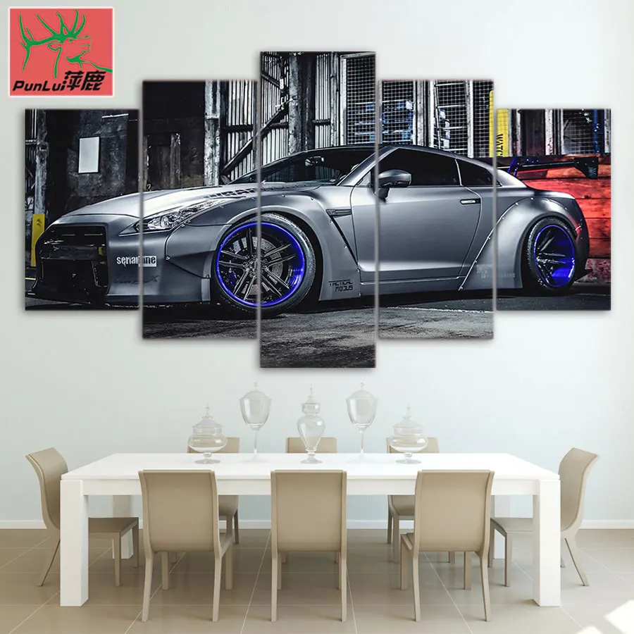 Pcs Canvas Art Car Painting HD Printed Wall Art Home Decor Canvas