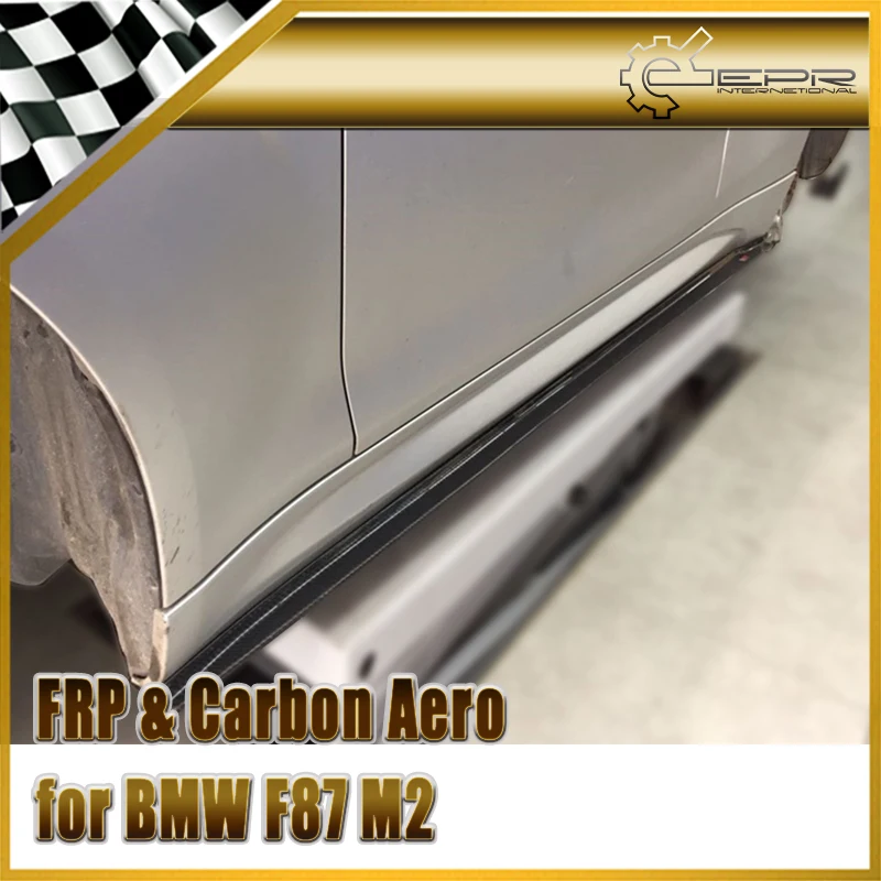 

Car-styling Carbon Fiber A-Style Side Skirt Extension Fibre Door Trim Accessories Fit For BMW F87 M2