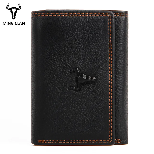 men's trifold wallet with flip id