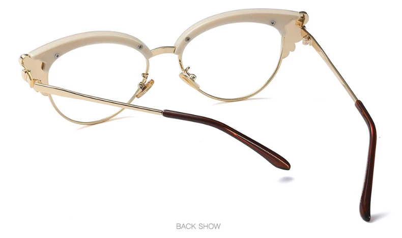 RFOLVE роскошные женские летние очки с полурамкой и стразами, новые модные черные леопардовые розовые очки RX55