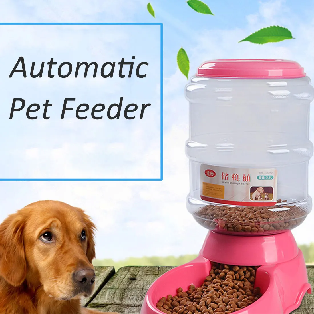 3.5L Dog Automatic Drinkers automatic feeder drinking animal pet bowl