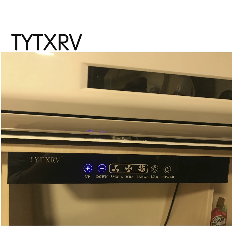 RV Ventilation Fan Range Hood Exhaust Fan RV Cooking Range Hood Caravan Accessories Smoke Exhaust Ventilator For Travel Motor Home Camper 12V