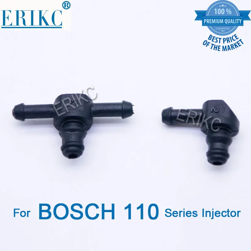 

Erikc 10pcs/bag Common Rail Injector Return Oil Backflow Pipe Connector Plastic T L for Denso Bosch 110 Series Fuel Injector