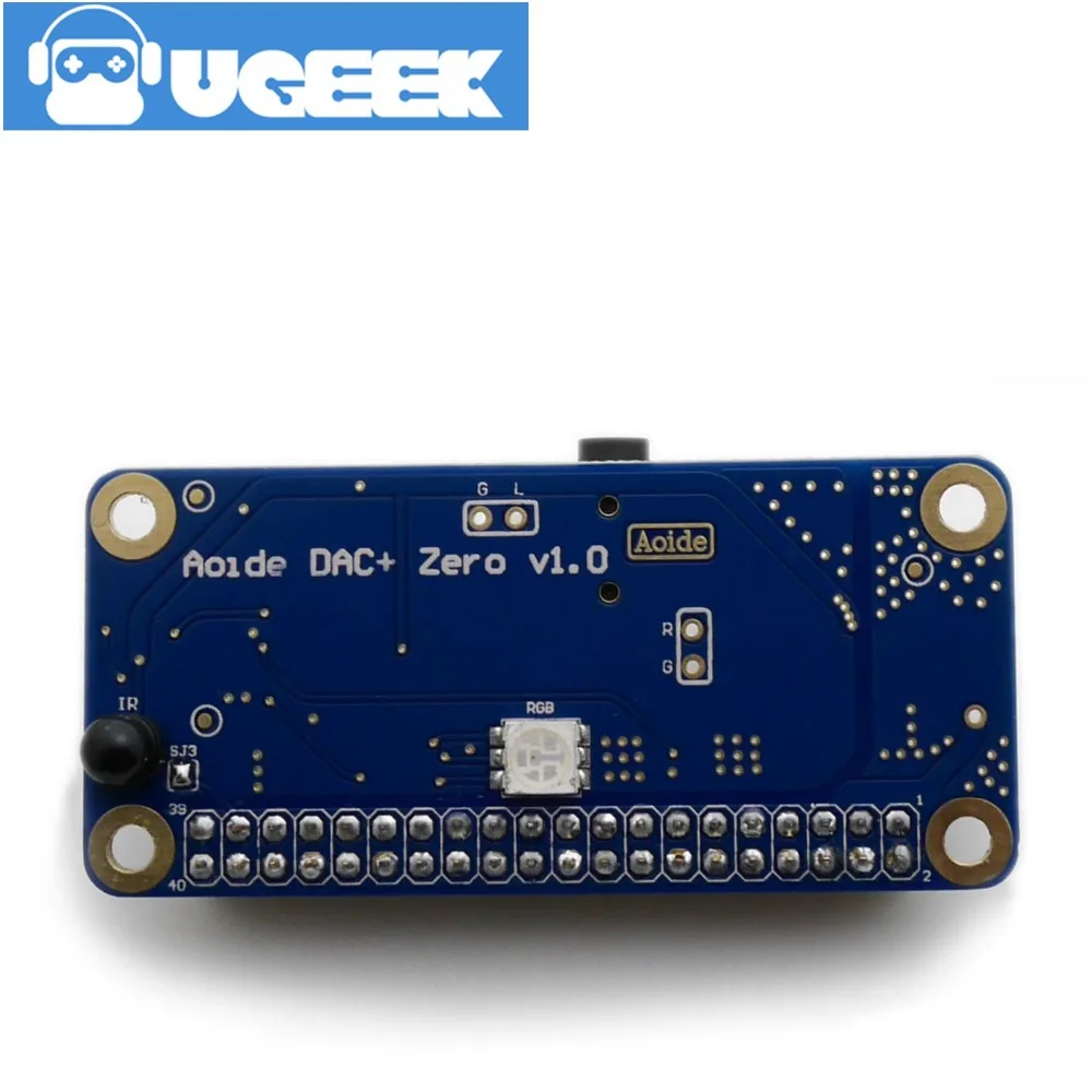 Звуковая карта Aoide DAC plus для Raspberry Pi Zero + Матовый Акриловый чехол аудиоразъем 3 5 к 2