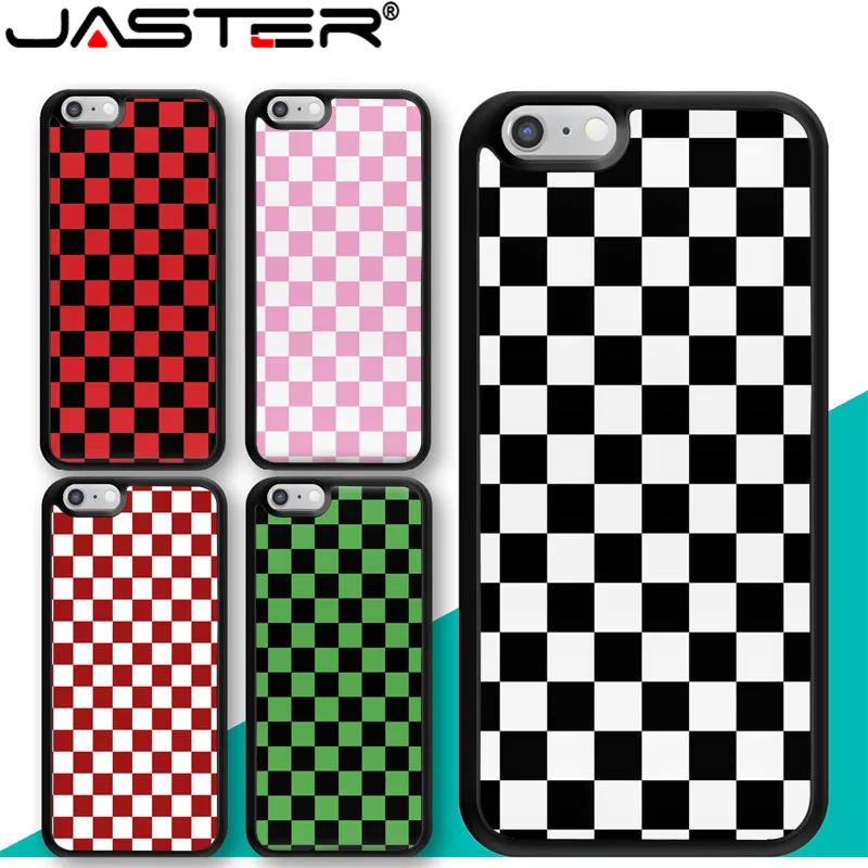 

JASTER Checkerboard Plaid Checked Checkered Phone Case for iphone X XR XS MAX 6 6s 7 8 Plus TPU Cover Coque For iphone 7Plus