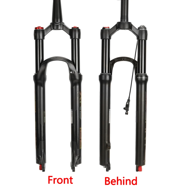 Воздушная вилка Bolany MTB Bike Supension, регулировка отскока 26/27. 5/29er, прямая коническая вилка для горного велосипеда, Аксессуары для велосипеда
