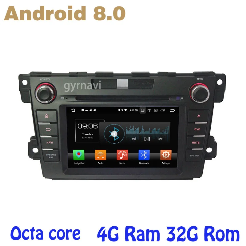 

Android 8.0 Octa core PX5 car radio dvd gps for mazda cx7 cx-7 with canbus 4G RAM 32G ROM wifi 4g usb auto Multimedia