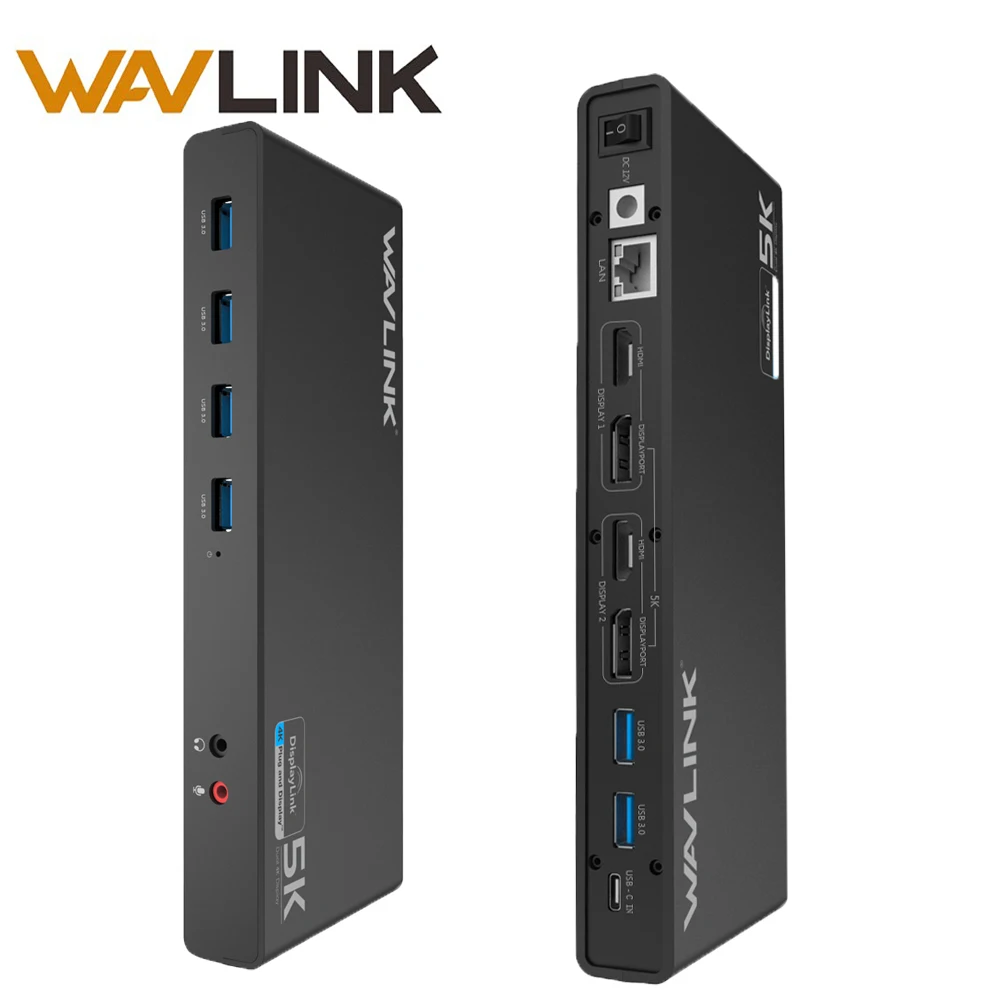 Newest Technology Wavlink USBC 6 USB3 0 5K Universal Docking Station HDMI HD Multiple font b