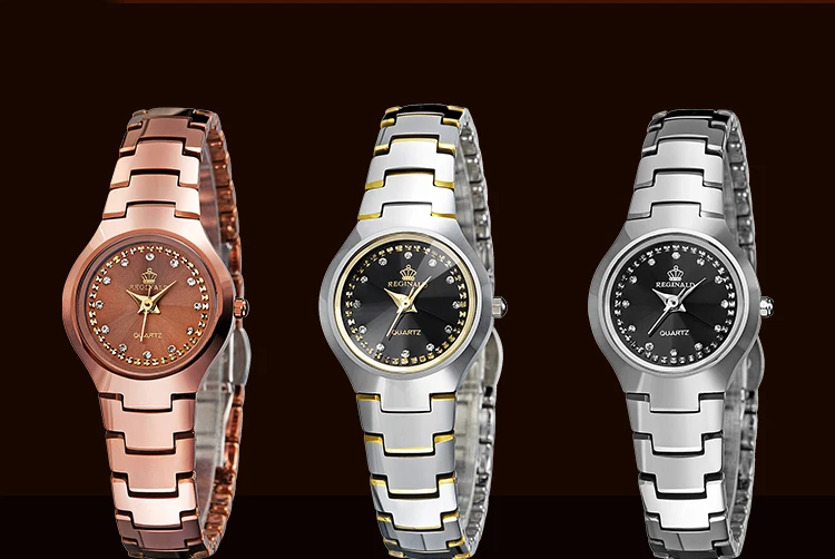 Лидирующий бренд Реджинальд часы роскошные высококачественные женские часы из вольфрамовой стали Кварцевые наручные часы montres femmes dames horloge