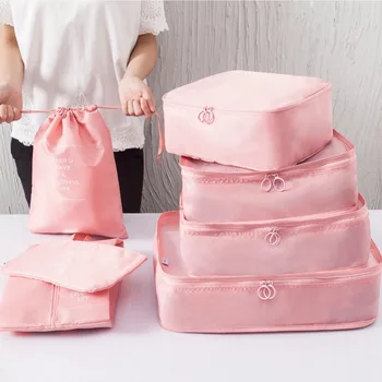 

7PCS/set Travel Storage Bag Set For Clothes Tidy Organizer Pouch Suitcase Home Closet Divider Container Organiser