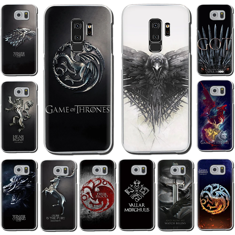 

The game of the thrones Hard phone cover case for Samsung Galaxy S6 7 Edge S8 9 10 Plus Note8 9 M10 20 30