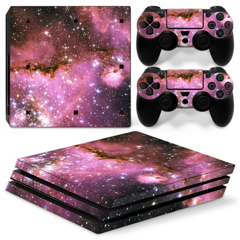 Виниловая наклейка для консоли PlayStation 4 Pro с 2 контроллерами PS4 dishock аксессуары