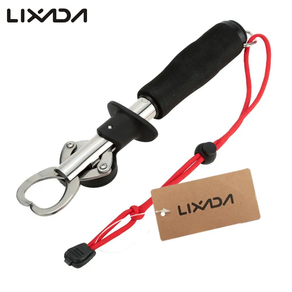 

15kg/33LB Weigh Stainless Steel Fish Lip Grip Grabber Fishing Gripper with Weight Scale & Ruler Fishing Tool Tackles