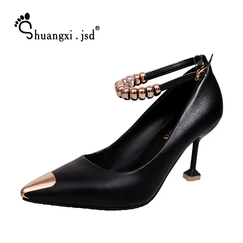Woman Shoes 2017 Fashion PU Leather Women Shoes New High Heels Normal