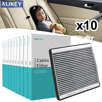 

10PC Car Accessories Activated Carbon Cabin Air Filter For Volvo C70 Convertible Coupe S60 S70 S80 Saloon V70 XC70 XC90 Estate