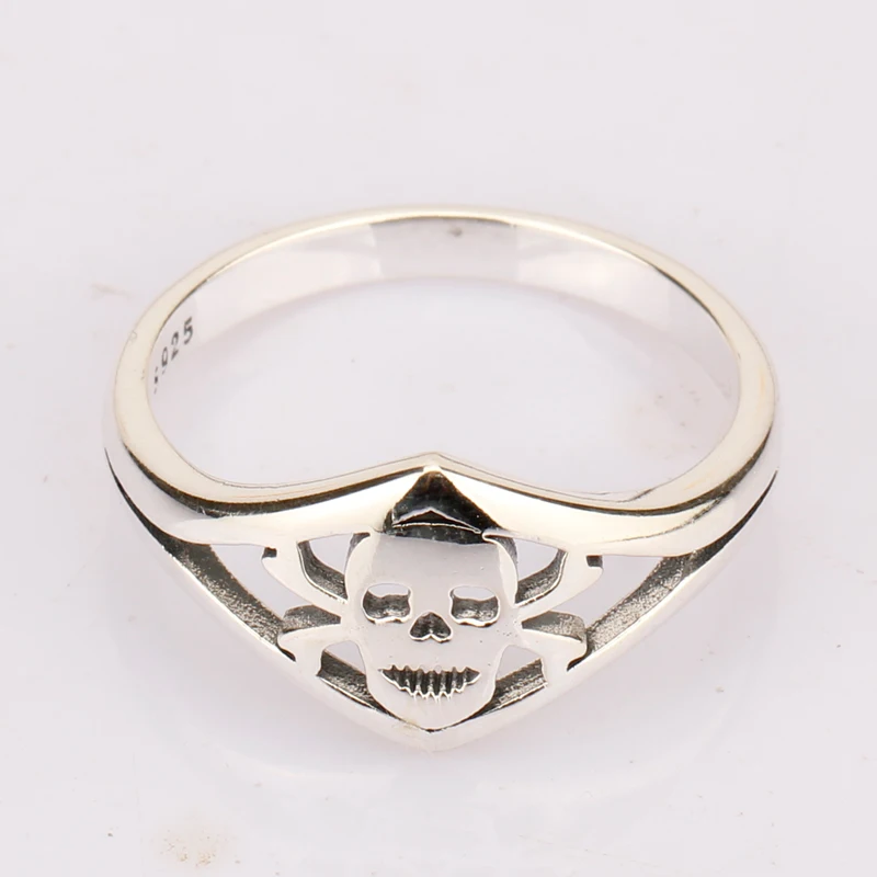 

Skull Ring 925 Sterling Silver for Men Vintage Devil Ghost Rock Style for Men Street Fashion Jewelry