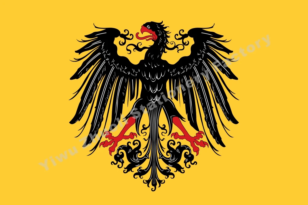 Германия Heiliges Romisches Рейх рейхсстумфаhne vor 1433 Flag 150x90см (3x5FT) 120 г 100D