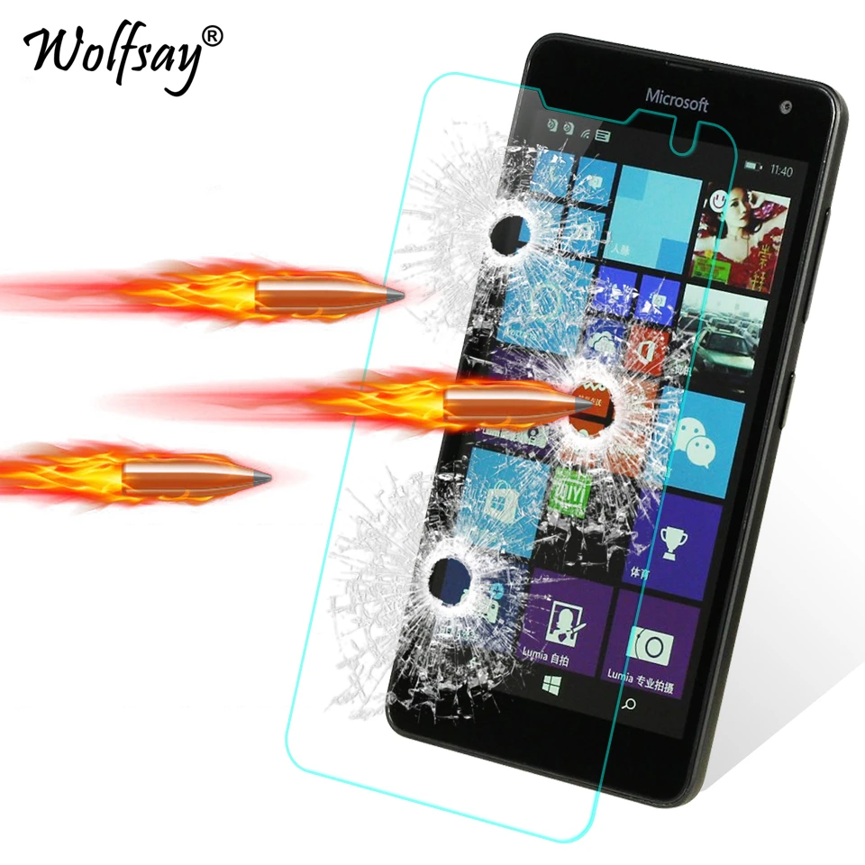 2 шт. Защита экрана для стекла Lumia 535 закаленное стекло Nokia пленка телефона microsoft nokia