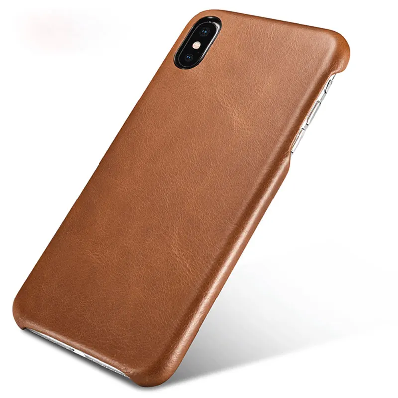 Чехол для iPhone XS MAX натуральная кожа ретро задняя крышка чехол для Apple XS Max icarer роскошный противоударный жесткий чехол