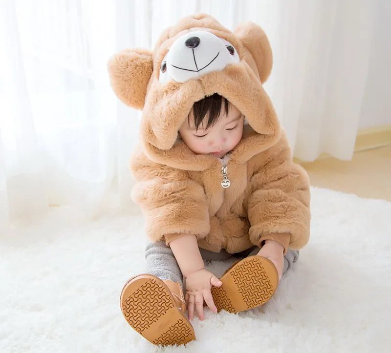Winter warm baby hooded jackets for boys girls cotton jackets newborns baby coats infant clothes kids outwear (20)
