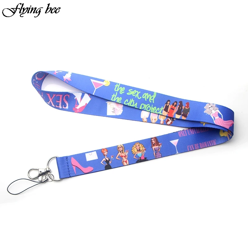 Flyingbee Sex And The City Lanyard значки ID мобильный телефон веревка ключ шейный ремешок