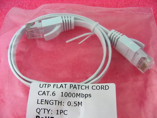 White Ethernet cable CAT6 30 ft 10m Network CAT RJ45 Patch Cord Internet cat.6