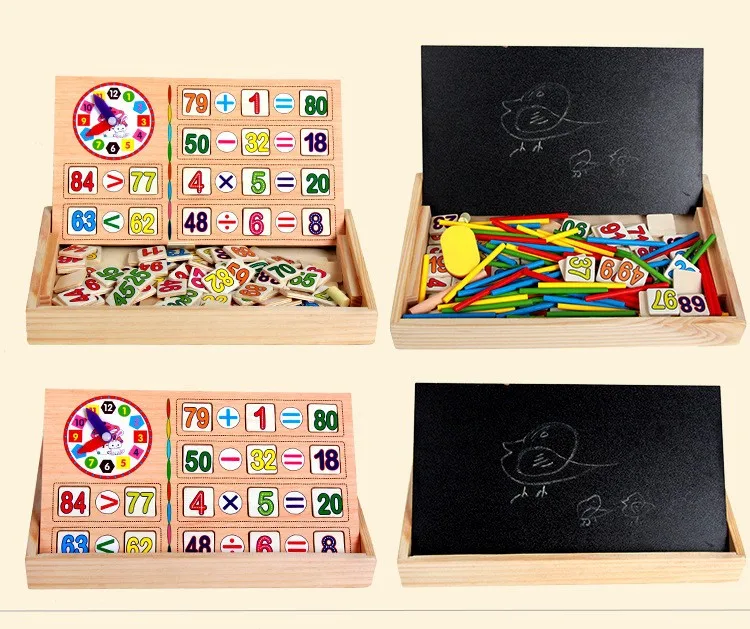 New Arrival Baby Toys Count Sticks Math Wooden Toys Digital Operation Box Educational Blocks Drawing Toy Child Birthday Gift