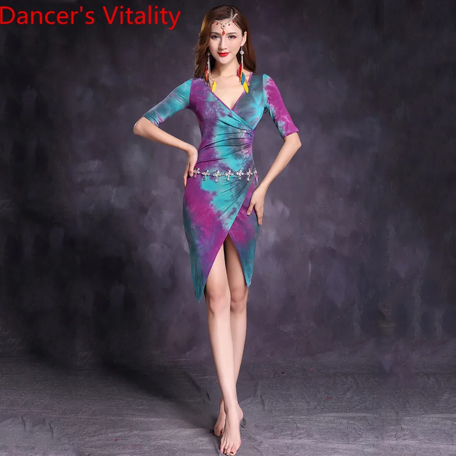 

Belly Dance Practice Costume 2019 New Indian Oriental Dancing Performance Clothes Dress Women Adult Sexy Garments Outfits