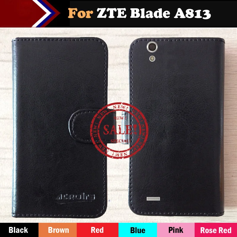 

2015 New Arrive Dedicated Case For ZTE Blade A813 Luxury Slip-resistant Stand Protective Wallet Flip Leather Phone Cover Style