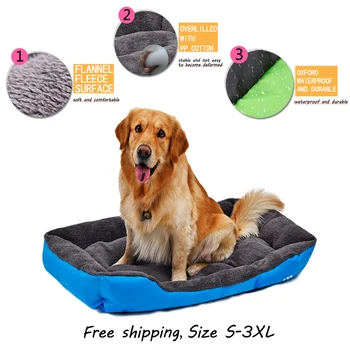 

Dog Bed Winter Warm Soft Pet Dog Cat House Sofa Waterproof Breathable Oxford 4 Colors Size S-3XL For all Kind Dog Pet Product