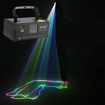 

RGB Full Color Line Patterns Laser Lighting Remote Control Auto Voice-activated DMX Control Laser Beam Lamp KTV Bar Disco Stage