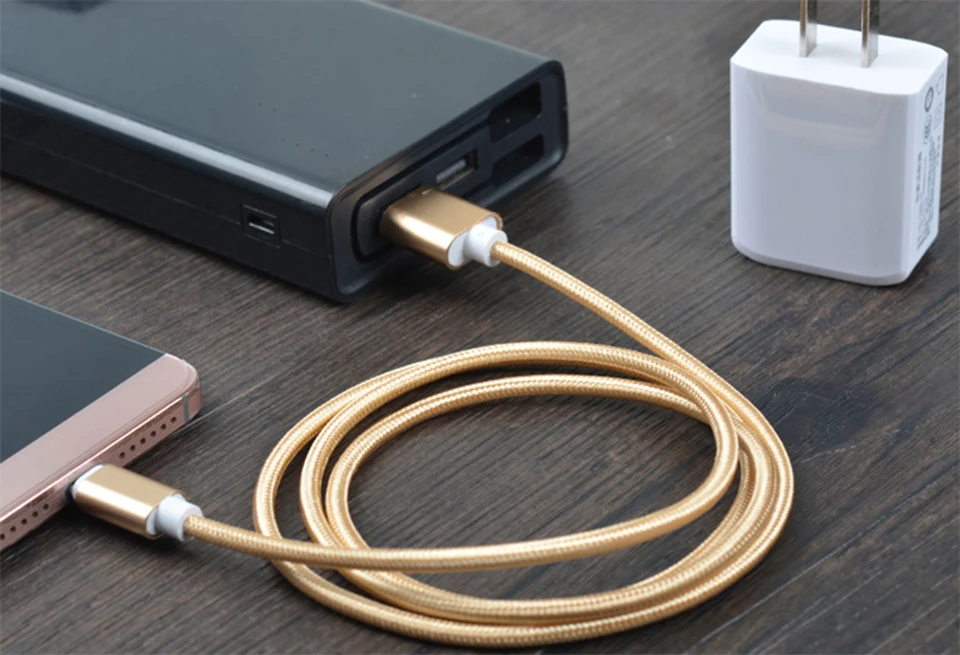 Кабель usb type-c для huawei xiaomi redmi note 7 USB-C кабель для быстрой зарядки мобильного телефона type-C для samsung Andorid 2.1A нейлон 1 м