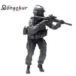 Dongzhur 1/35 современные нам военный вертолет член спасателей Diy Сборка игрушки Смола Модель ремесла подарки Би-02