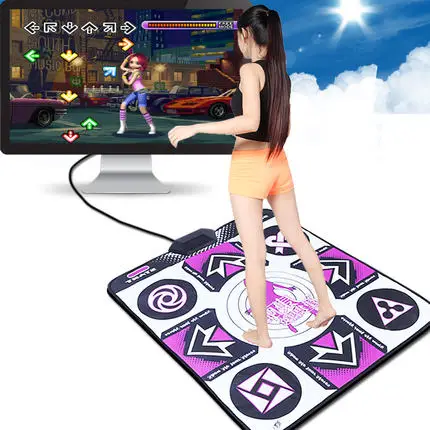 

HOT 2016 New PC English menu Computer wireless USB interface single dance pad Non-Slip Dancing Step Dance Game Mat Pad for PC