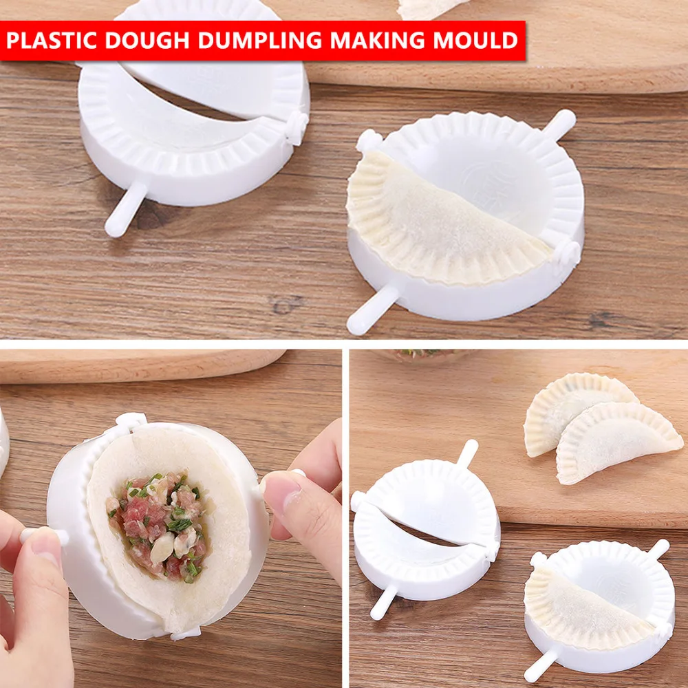 

3PC Dumpling Maker Molud Dough Press Dumpling Pie Ravioli Mould Cooking Pastry Dumpling Making Tools For Kitchen