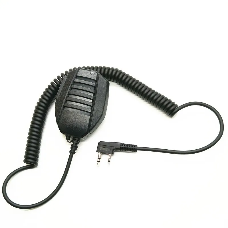 XQF 2 Pin PTT Динамик! MIC K24 микрофон для BAOFENG UV-5R 5RA/B/C/D/E UV-3R+ kenwood иди и болтай Walkie Talkie с бесплатной доставкой
