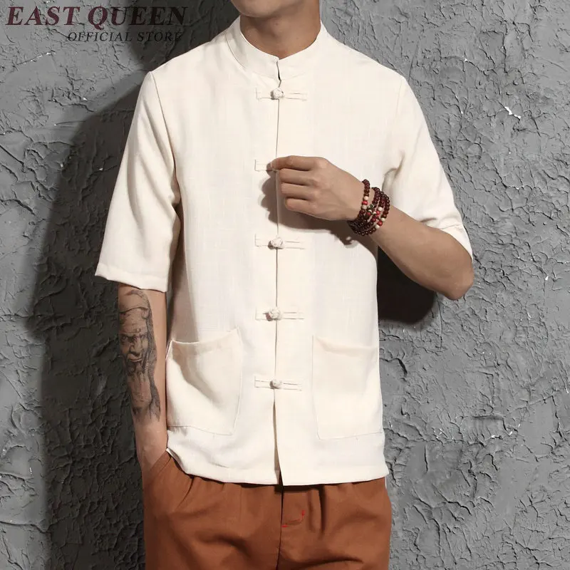 Traditional chinese clothing for men chinese cool blouse male oriental mens clothing traditional shirt AA959