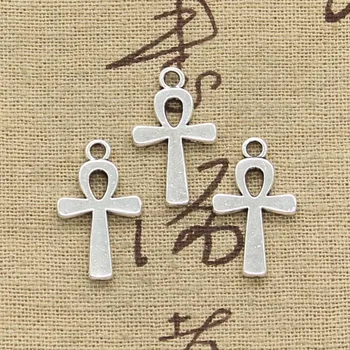 

12pcs Charms Egyptian Ankh Life Symbol Cross 22x13mm Antique Making Pendant fit,Vintage Tibetan,DIY Handmade Jewelry