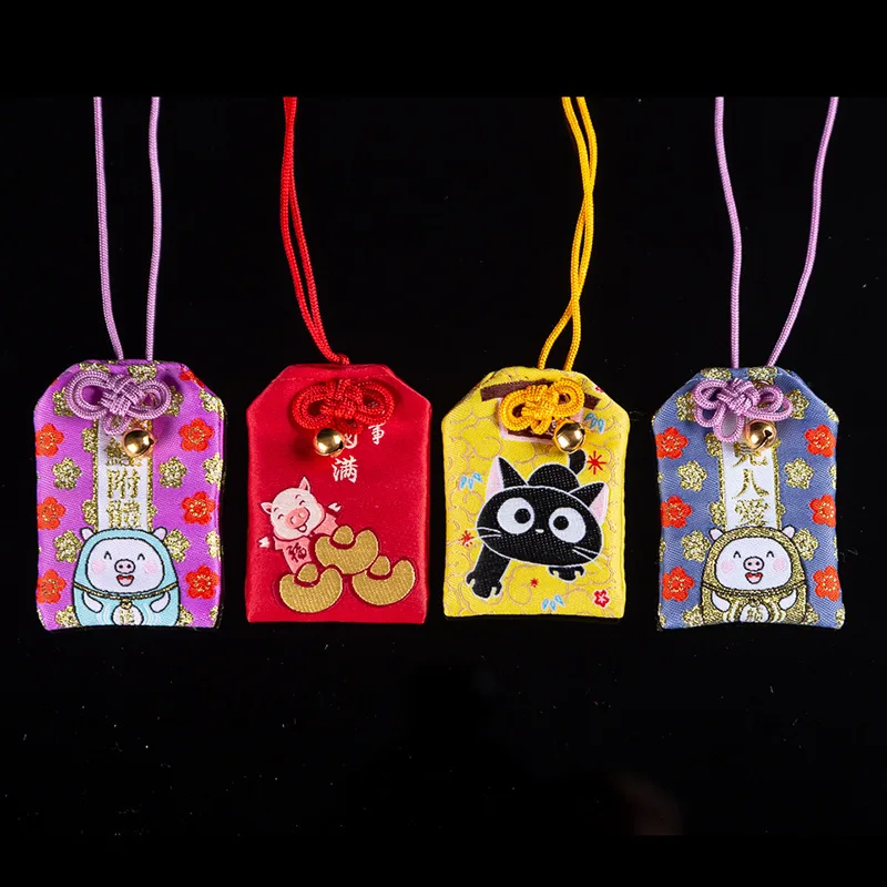 Y01 Новое поступление Omamori молиться Фортуна красота здоровье безопасный прозрачный мешок богатства кулон подарок