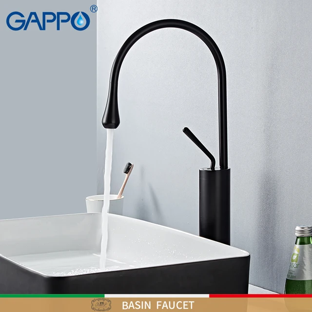 Black Gappo Basin Faucets 1
