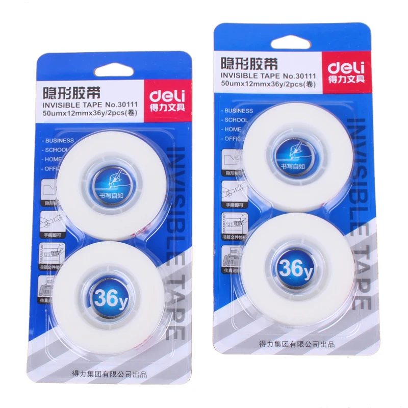 12 set/Lot Magic tape Invisible correction tapes 12mm*36y transparent