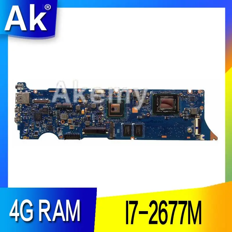 AK UX31E материнская плата для ноутбука For Asus UX31 тест оригинальная 4G RAM I7-2677M |