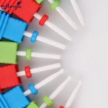 Monja 9 видов стилей для дизайна ногтей, керамическое тонкое ротационное сверло для подачи ногтей, Полировочный шлифовальный аппарат для маникюра, электрическая машинка, инструмент для маникюра